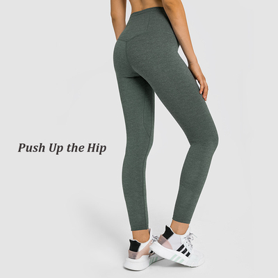 220gsm 80% Nylon Women Fitness Yoga Pants Shaping Multi Pocket Sports Leisure Capris